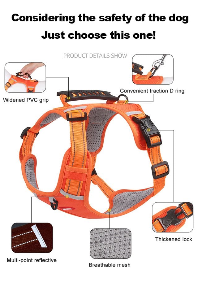 No Pull Reflective Dog Harness